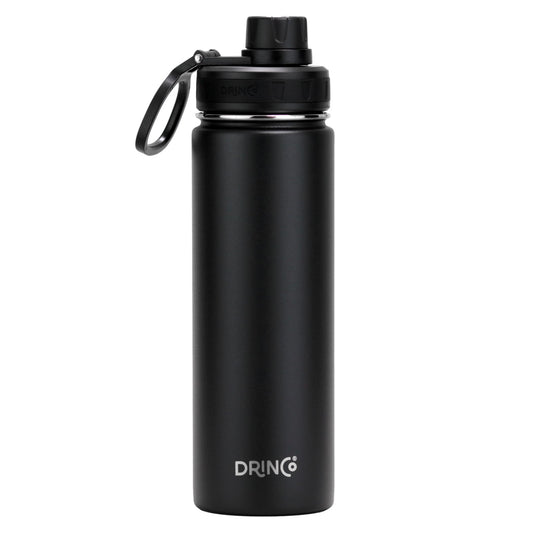 DRINCO® 22oz Stainless Steel Sport Water Bottle - Black